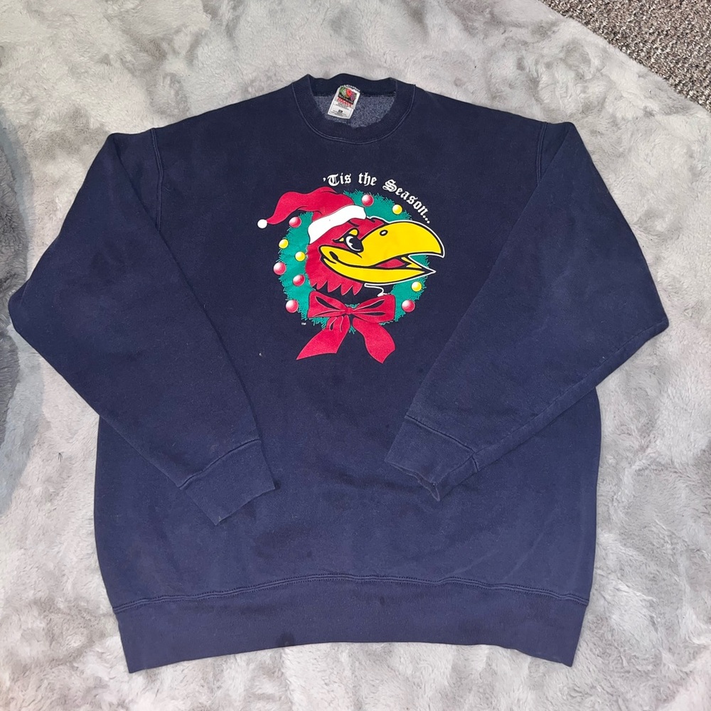 Vintage ku Christmas crewneck